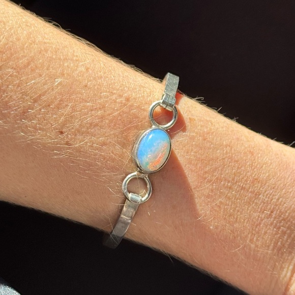 Sterling Silver Opal Bracelet - Picture 4 of 8